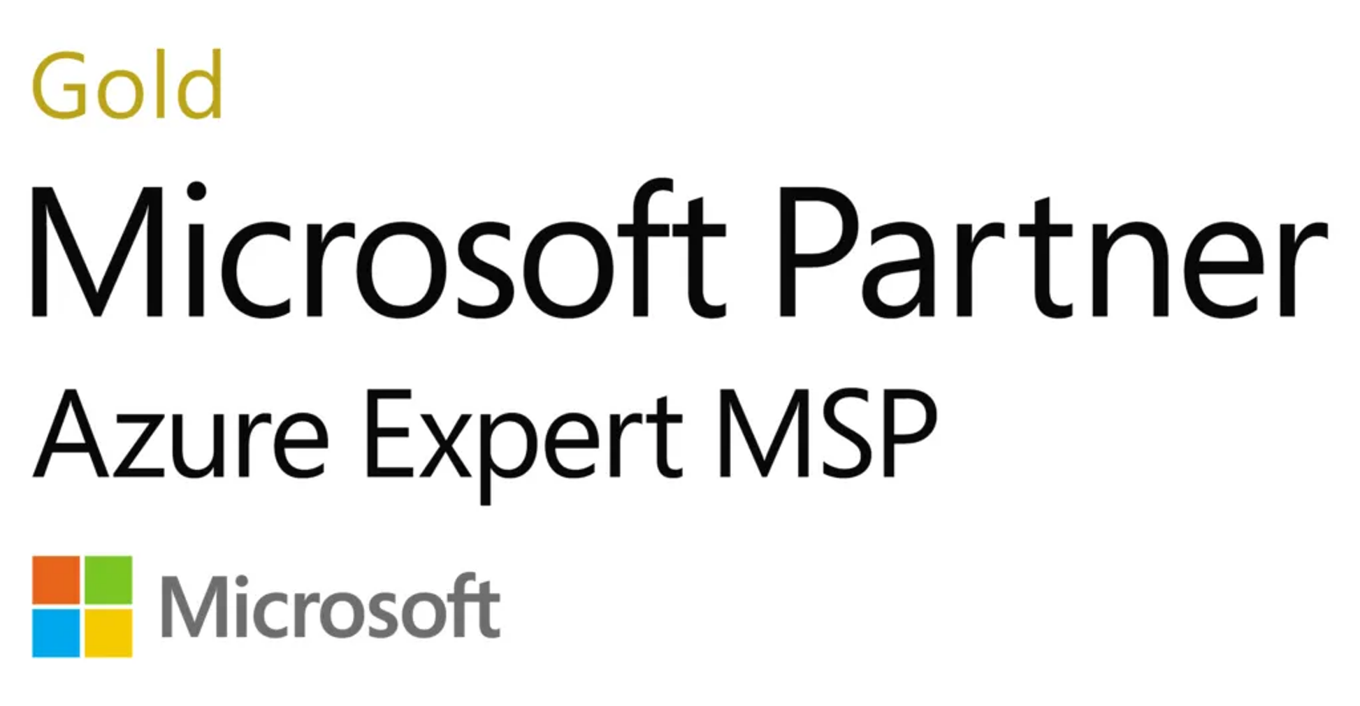 Microsoft Gold Partner Azure Expert MSP Badge