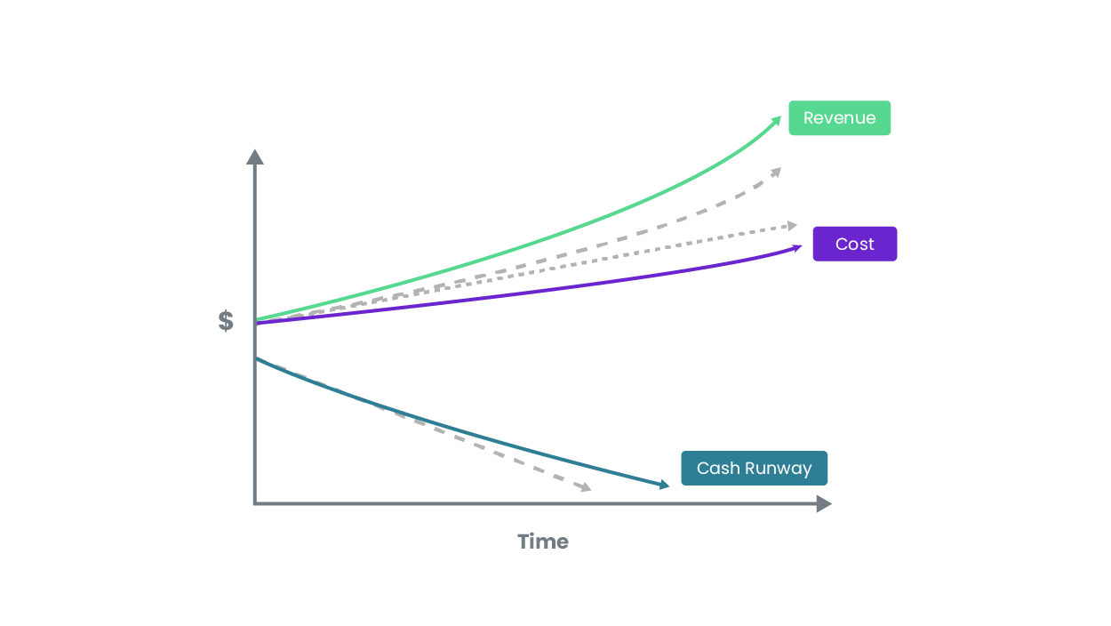 Extend cash runway, minimise dilution.